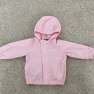 6-12 month North Face Pink Rain Jacket